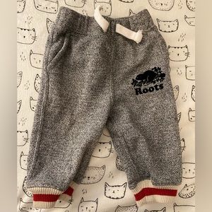Roots track pants 3-6 months